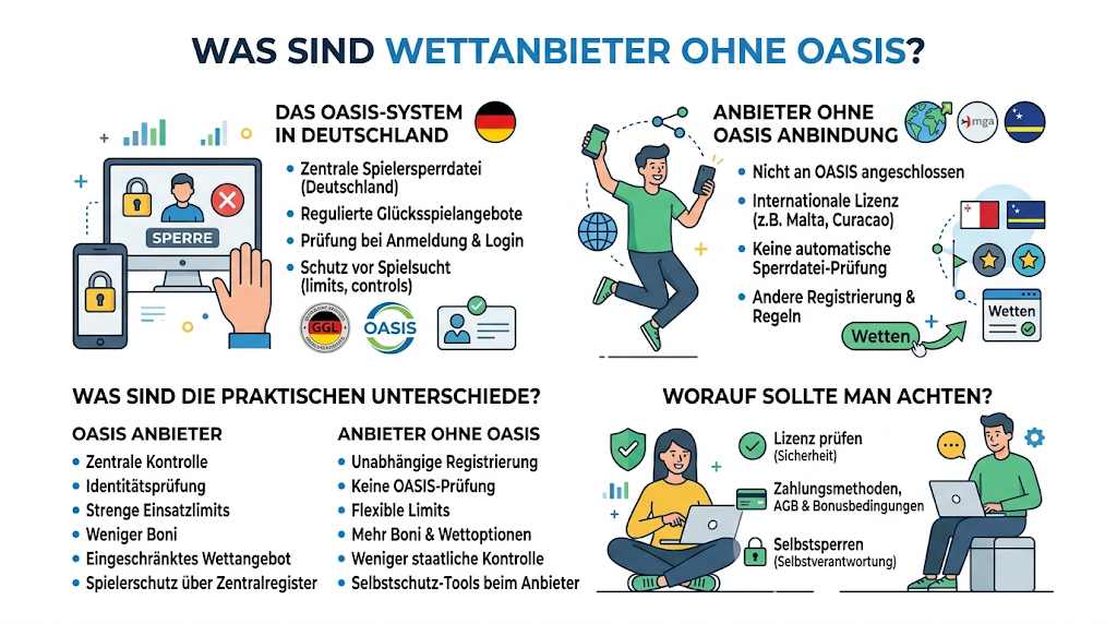 Was sind Wettanbieter ohne OASIS?